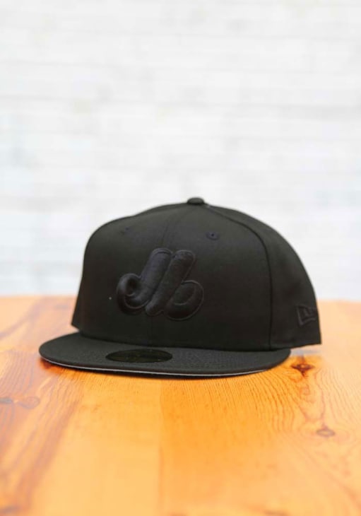 Montreal Expos Mens Tonal Blue UV Cooperstown 59FIFTY BLACK New