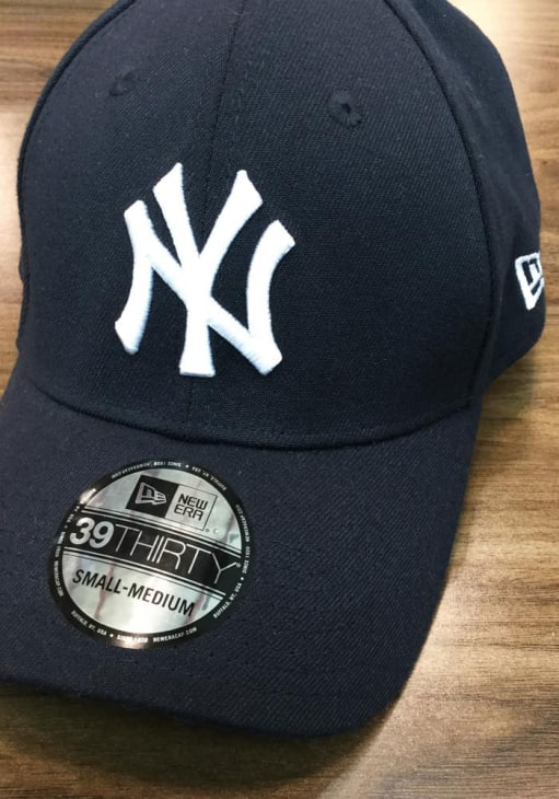 New York Yankees Mens Game Team Classic NAVY New Era Flex Hat