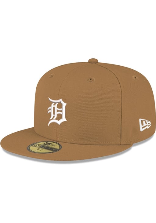 Detroit Tigers Mens 59FIFTY KHAKI New Era Fitted Hat - 59005848