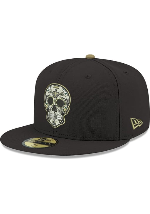 New Orleans Saints Mens 5950 NEOSAI BLACK MET GOLD BLACK New Era