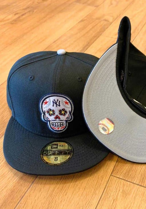 New York Yankees Mens Sugar Skull 59FIFTY BLACK New Era  display picture 3