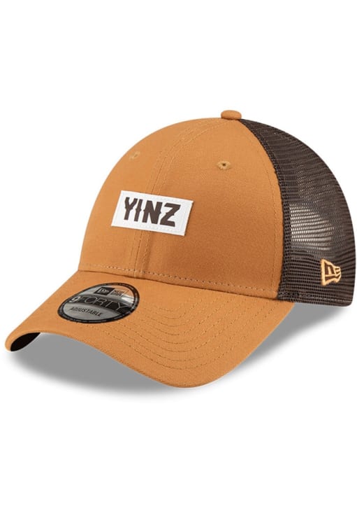 New Era Pittsburgh TAN Pittsburgh Yinz Tonal Canvas Trucker 9FORTY