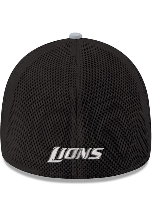 Detroit Lions Mens 2T Neo 39THIRTY GRAY New Era Flex Hat - 59011336