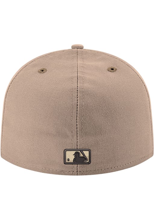 Texas Rangers Mens 2T 59FIFTY CAMEL New Era Fitted Hat - 59011386