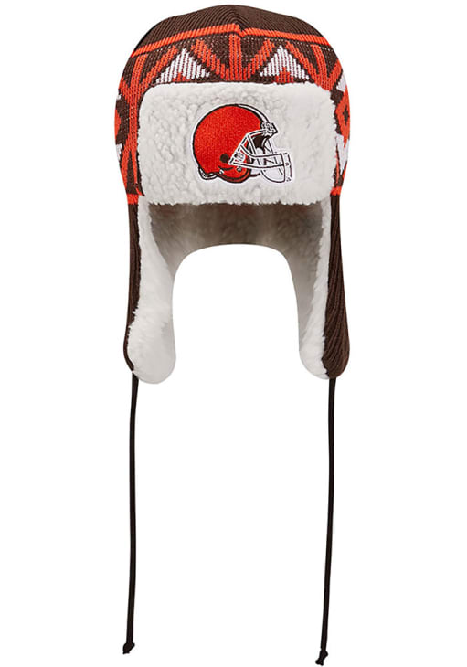 Cleveland Browns New Era BROWN Trapper Knit Hat - 59013896