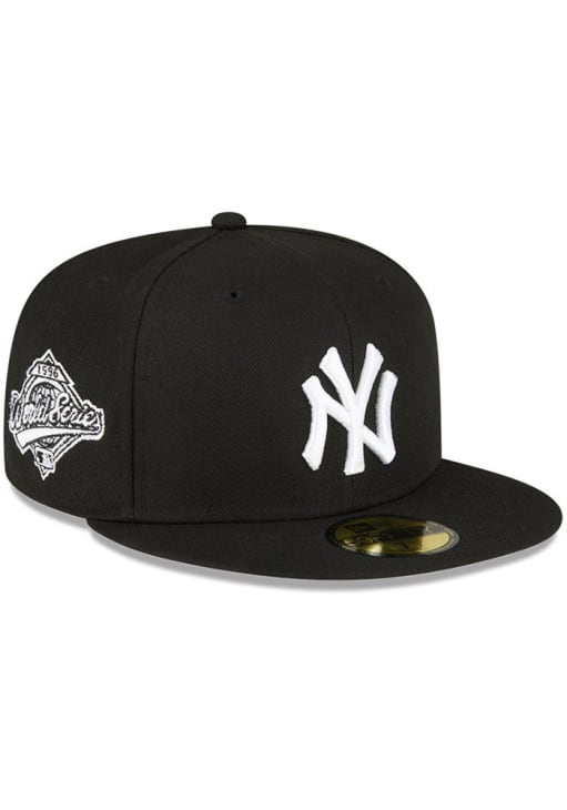 New York Yankees Mens Side Patch 59FIFTY BLACK New Era Fitted Hat