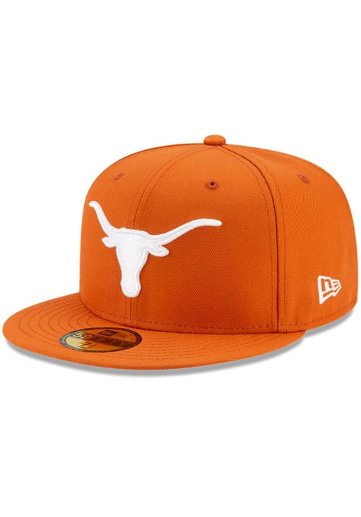Texas Longhorns Mens Basic 59FIFTY BURNTORANGE New Era Fitted Hat