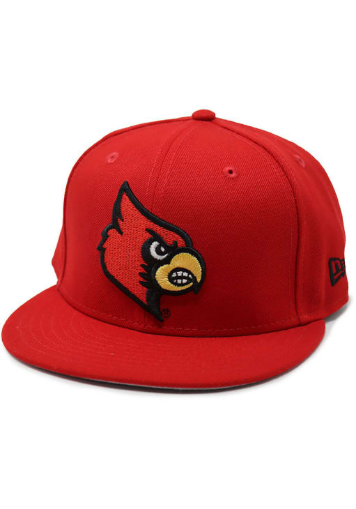 Louisville Cardinals Mens Basic 59FIFTY Red New Era Fitted Hat