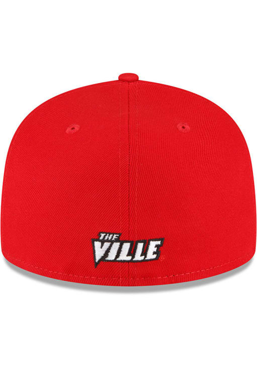 Louisville Cardinals Mens Basic 59FIFTY Red New Era Fitted Hat