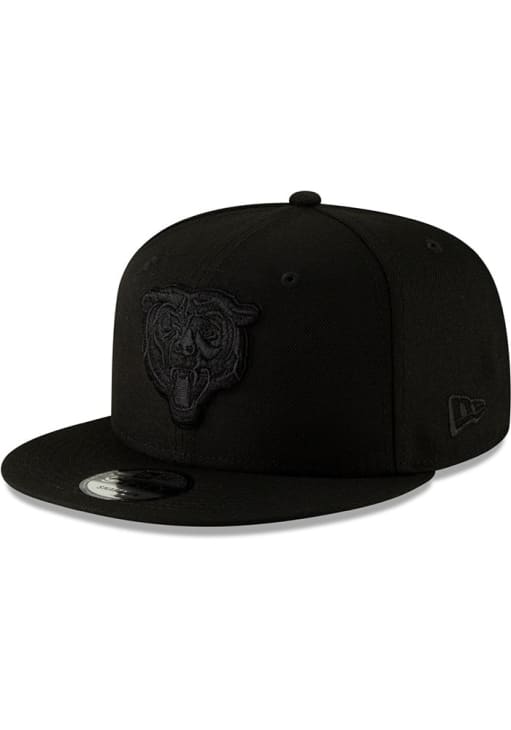 Chicago Bears New Era BLACK Bear Head Tonal 9FIFTY Snapback  display picture 1