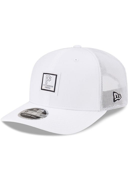 New Era Pittsburgh Pirates WHITE Square Patch DL Trucker LP9FIFTY