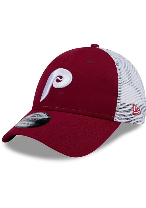 New Era Philadelphia Phillies MAROON Evergreen Trucker 9FORTY
