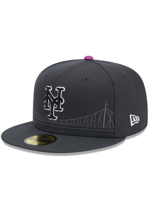 New York Mets Mens 2024 MLB CITY CONNECT 59FIFTY GREY New Era