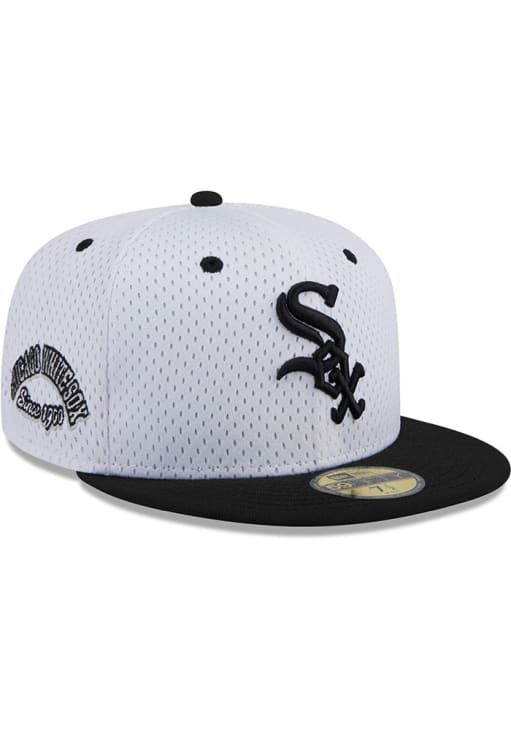 Chicago White Sox Mens Throwback Jersey Mesh 2T 59FIFTY WHITE New