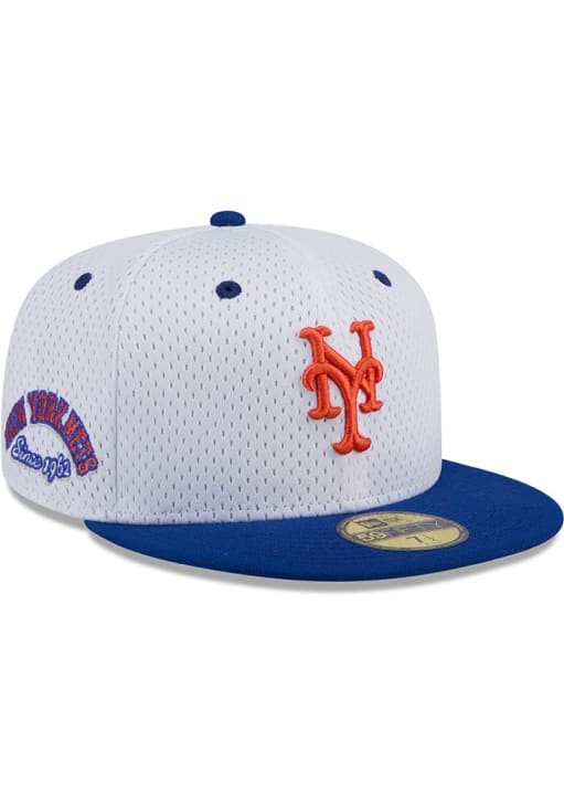 New York Mets Mens Throwback Jersey Mesh 2T 59FIFTY WHITE New Era