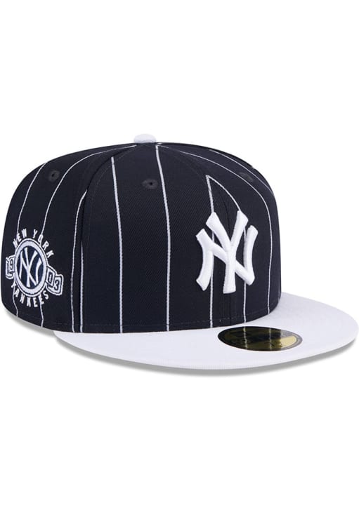 New York Yankees Mens Throwback 2T Pinstripe 59FIFTY NAVY New Era