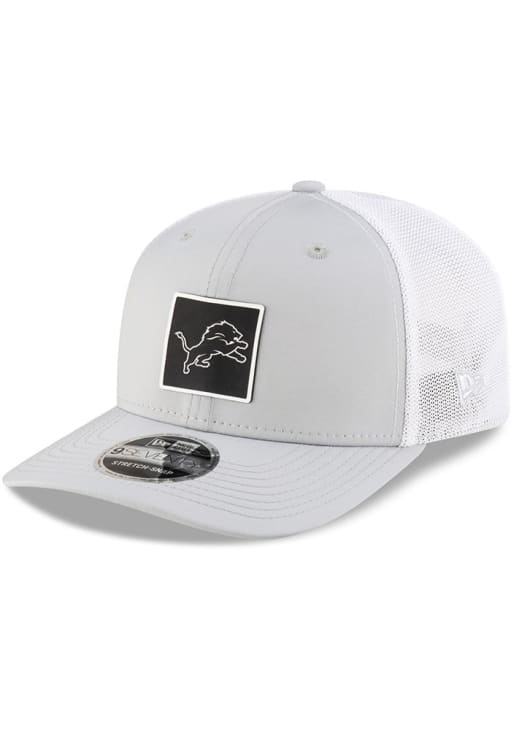 New Era Detroit Lions BLUE Silicone 9SEVENTY Stretch Snap Trucker
