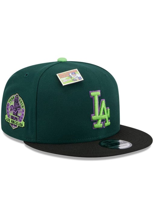 Los Angeles Dodgers New Era GREEN Big League Chew 9FIFTY Snapback