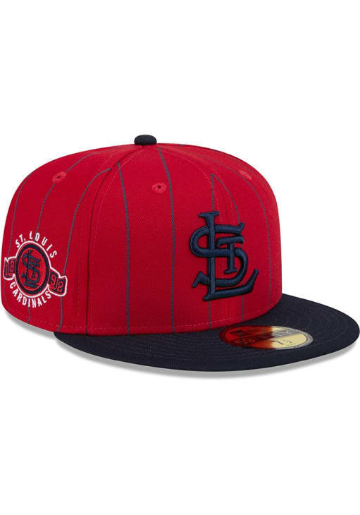 St Louis Cardinals Mens Throwback 2T Pinstripe 59FIFTY Red New Era