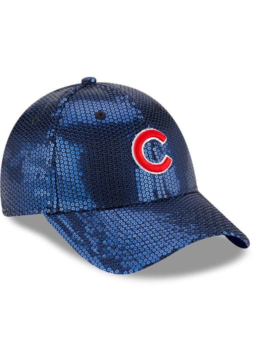 RARE!!! Chicago Cubs Womens Sequin Blue MLB Cap Hat New Era StrapBack New Era Chicago Cubs Women main image 3