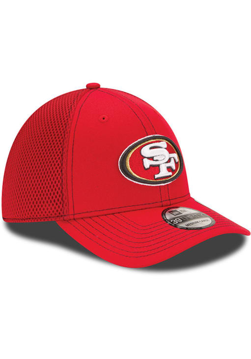 San Francisco 49ers Mens Team Neo 39THIRTY Red New Era Flex Hat