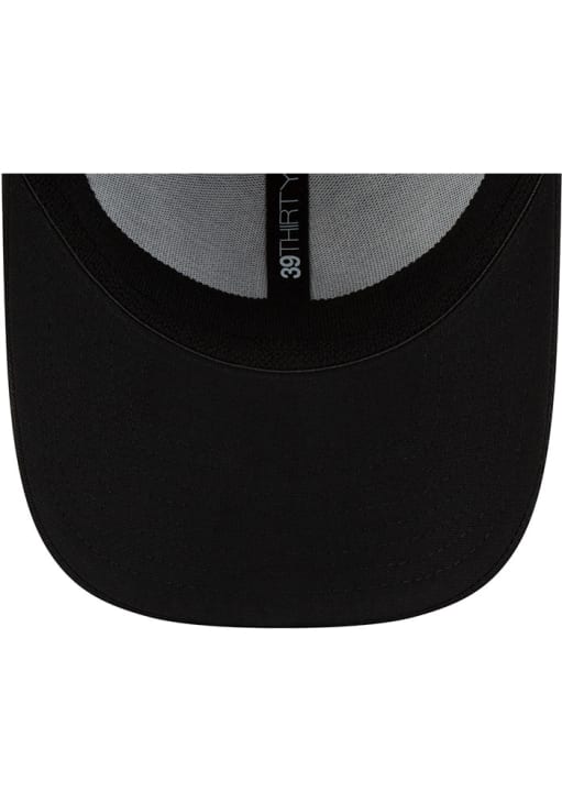 K-State Wildcats New Era BLACK Black and White Logo 39THIRTY Flex
