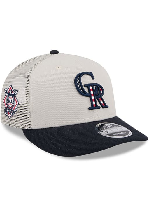 New Era Colorado Rockies CREAM 2024 4th of July Low Profile 9FIFTY