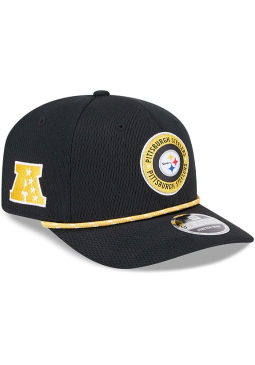 New Era Pittsburgh Steelers BLACK 2024 Sideline Rope 9SEVENTY