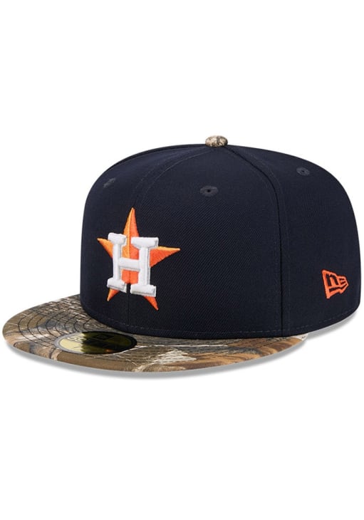 Casquette New Era 59FIFTY Houston Astros - Visière Camouflage - Rouge Brique - Taille 7 3/8
