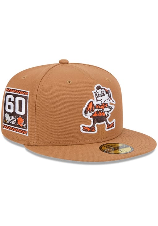 Cleveland Browns Mens Color Pack OTC Logo 59FIFTY TAN New Era