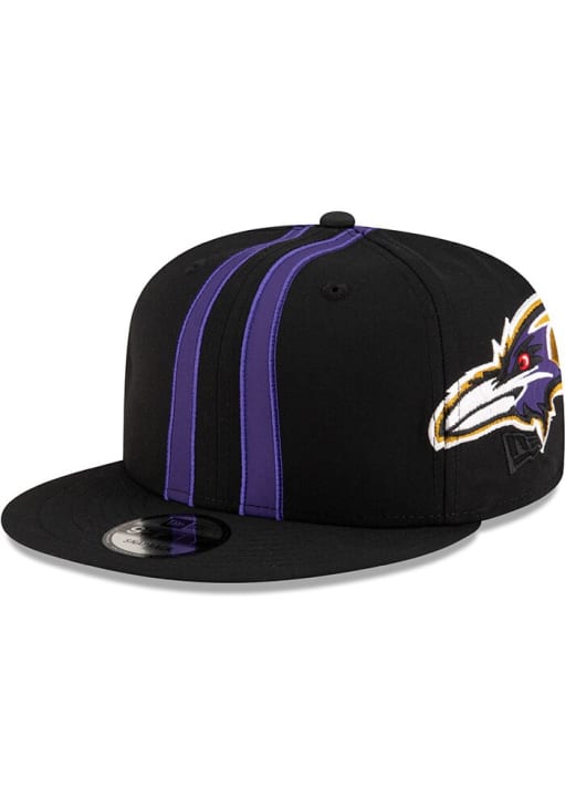 Baltimore Ravens New Era BLACK Helmet 9FIFTY Snapback Hat - 59029925