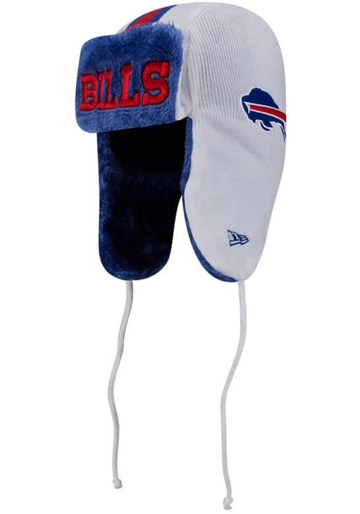 Buffalo Bills New Era White Evergreen Helmet Trapper Knit  display picture 3