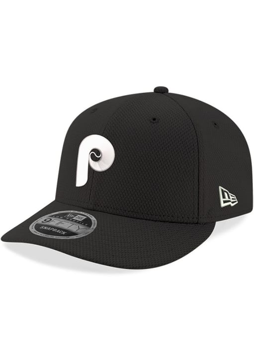New Era Philadelphia Phillies BLACK Coop Low Pro Trucker 9FIFTY