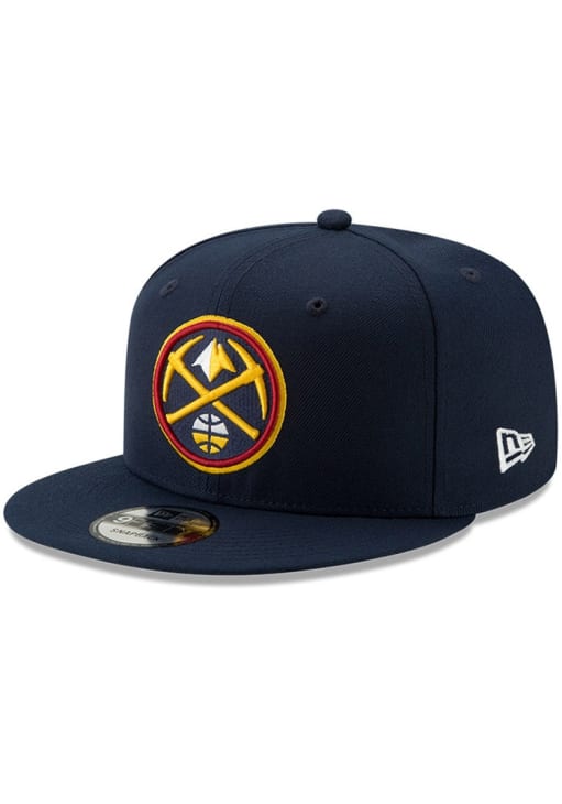 Denver Nuggets New Era NAVY Basic 9FIFTY Snapback Hat - 59032089