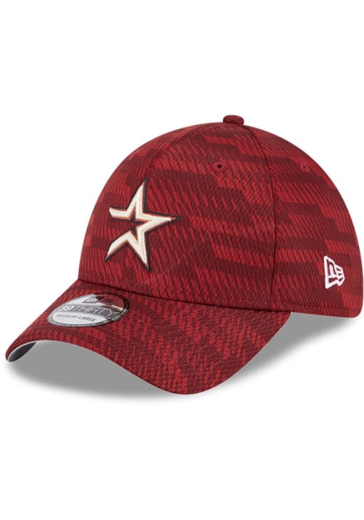 Houston Astros Mens 2025 Clubhouse Alt 39THIRTY Red New Era Flex