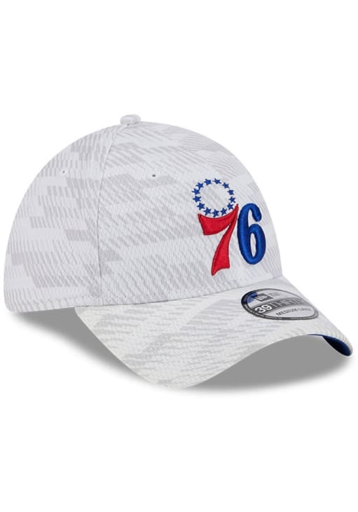 Philadelphia 76ers Mens Graded 39THIRTY White New Era Flex Hat