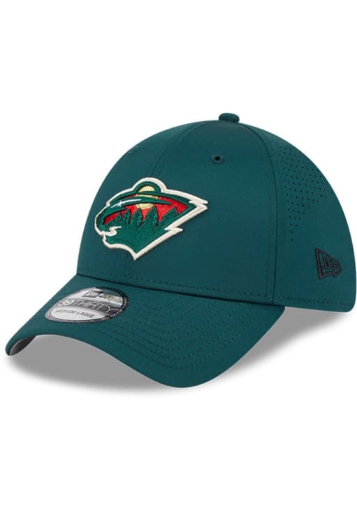 Minnesota Wild Mens Mid Perf 39THIRTY GREEN New Era Flex Hat