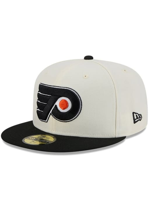 Philadelphia Flyers Mens 2T Evergreen 59FIFTY CREAM New Era Fitted