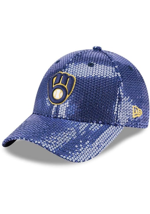 Milwaukee Brewers New Era Womens NAVY Sequin 9FORTY  display picture 1