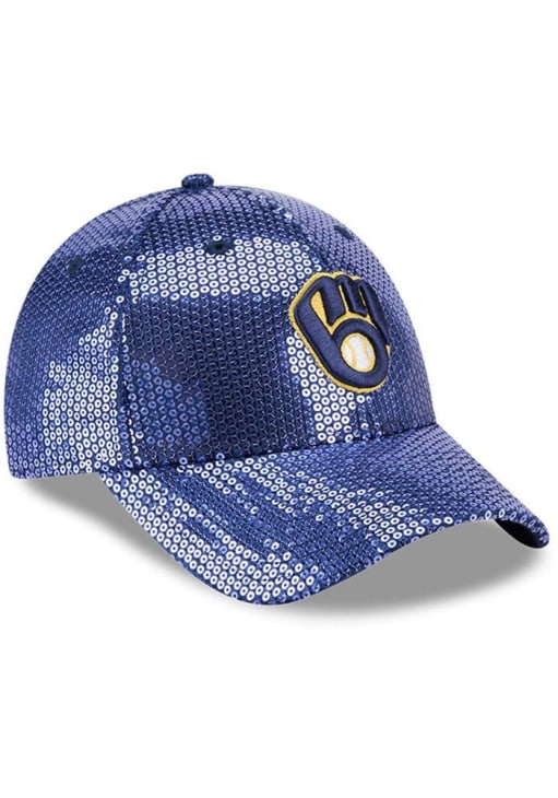 Milwaukee Brewers New Era Womens NAVY Sequin 9FORTY  display picture 2