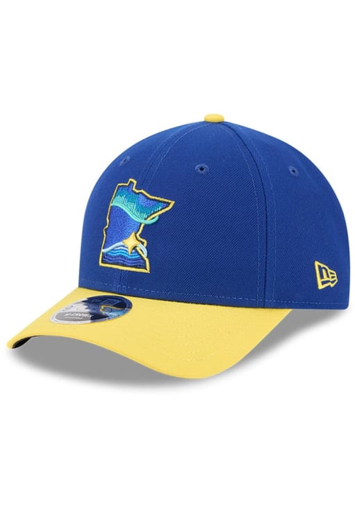 クラウンst ブルー　ゴールドリム New Era Minnesota Twins BLUE 2025 City Connect Official M Crown