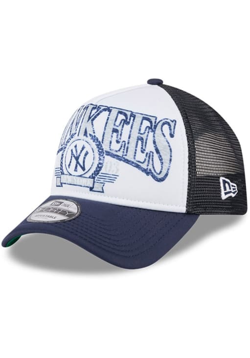 帽子 NEW ERA / YANKEES DISTRESS CAP NY New Era New York Yankees BLUE Distressed A Frame 9FORTY Adjustable