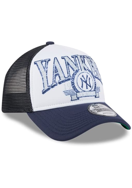 New Era New York Yankees BLUE Distressed A Frame 9FORTY Adjustable