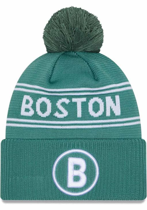 Boston Red Sox New Era GREEN 2025 City Connect Official Pom Knit
