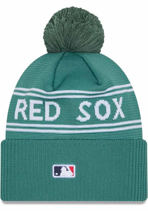 Boston Red Sox New Era GREEN 2025 City Connect Official Pom Knit