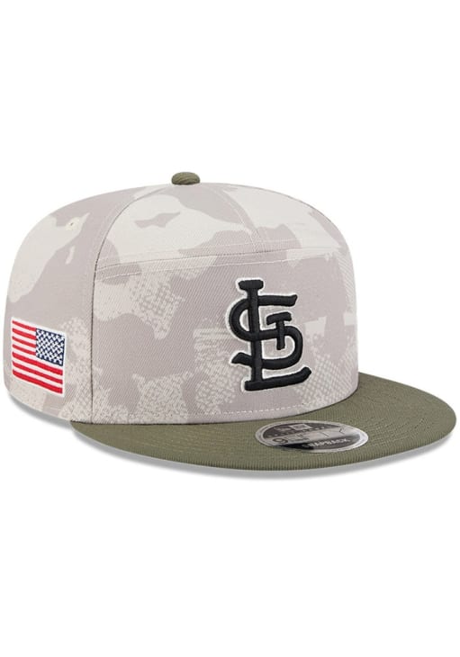 St Louis Cardinals New Era TAN MLB25 AFD 950 SPLT Snapback Hat