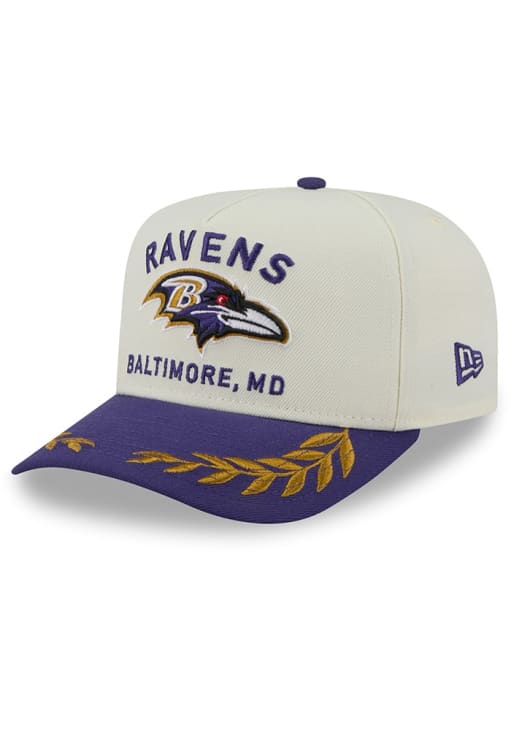 Baltimore Ravens New Era IVORY 2025 NFL Draft 9FIFTY A Frame