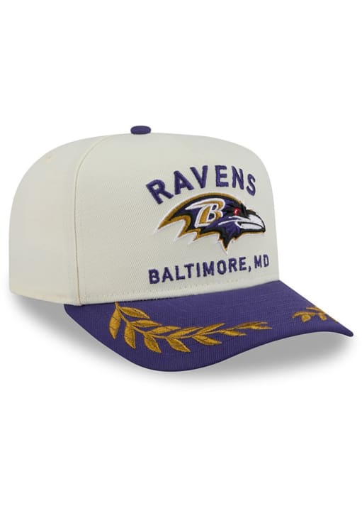 Baltimore Ravens New Era IVORY 2025 NFL Draft 9FIFTY A Frame