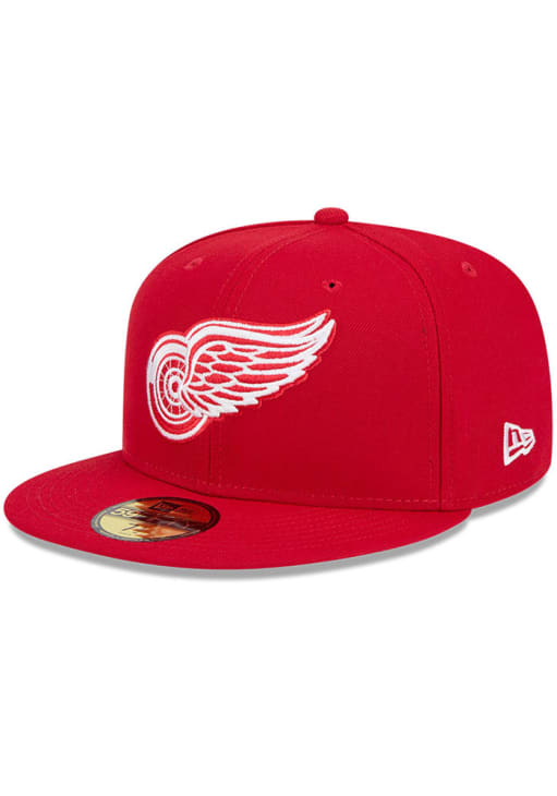 Detroit Red Wings Mens 59FIFTY Polyester Fit Red New Era Fitted