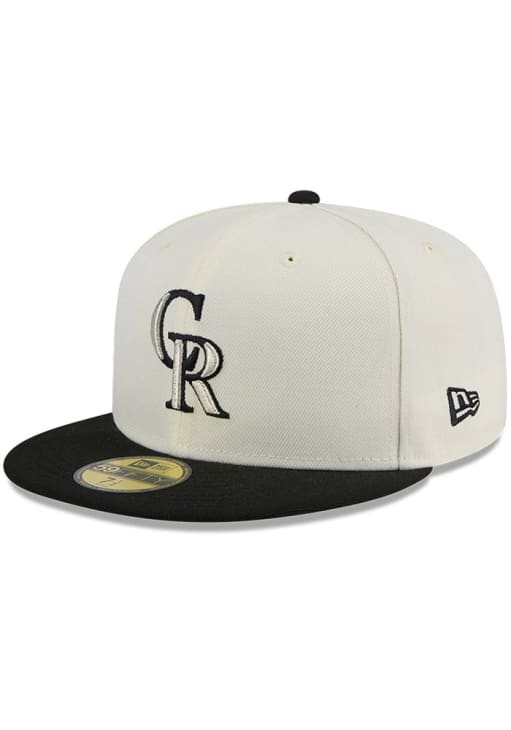 Colorado Rockies Mens 2T Evergreen 59FIFTY White New Era Fitted